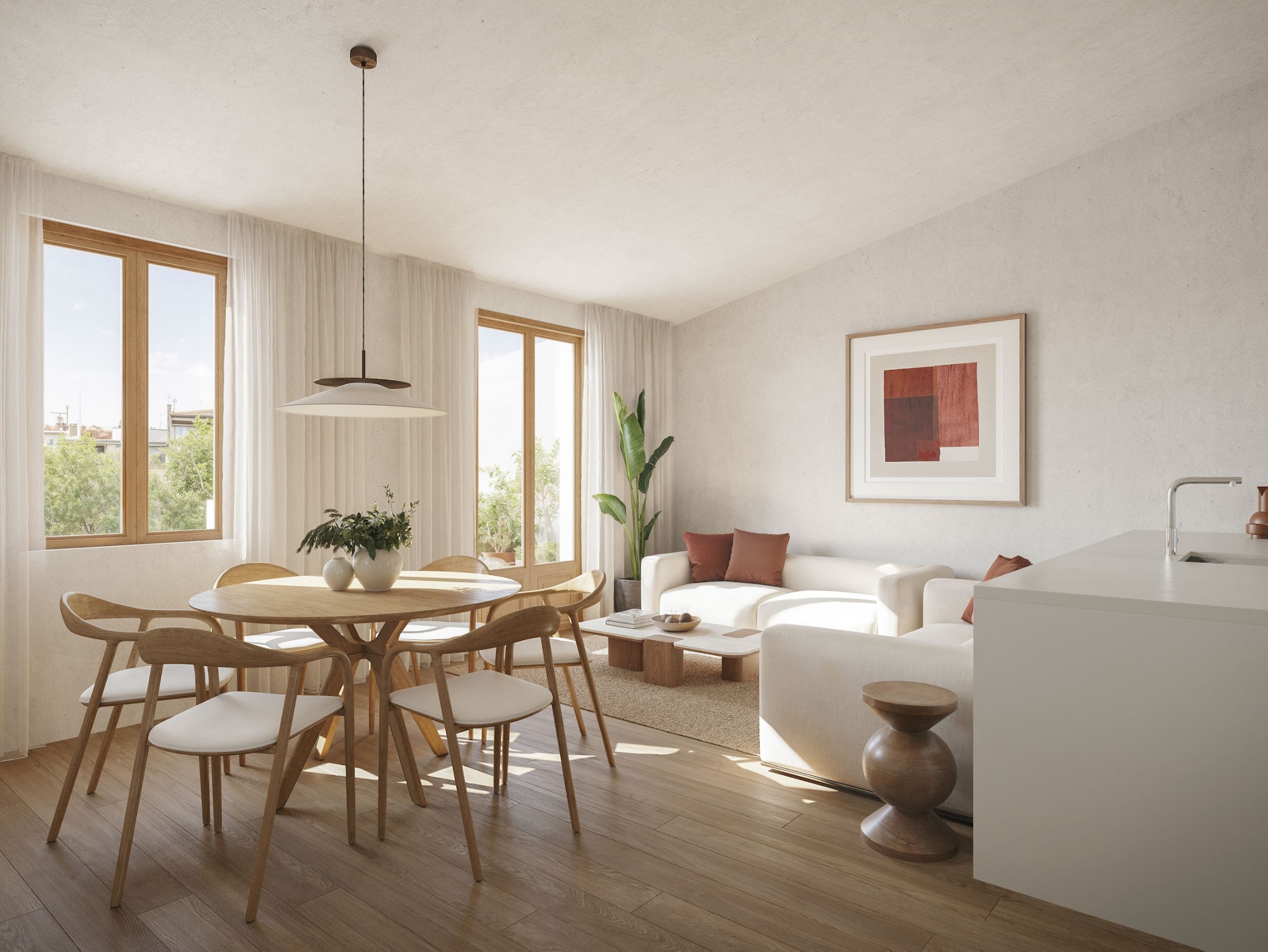 Cocina-Salon-Sarria
